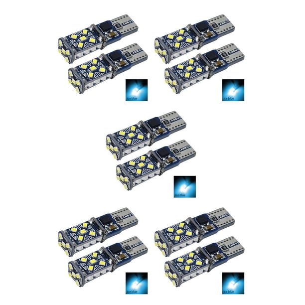 Speravity 2 uds luz de estacionamiento de coche 6000-6500k T10 bombilla de lectura de coche 5W LED lámpara de matrícula, azul hielo azul hielo 5piezas Speravity CBP175594
