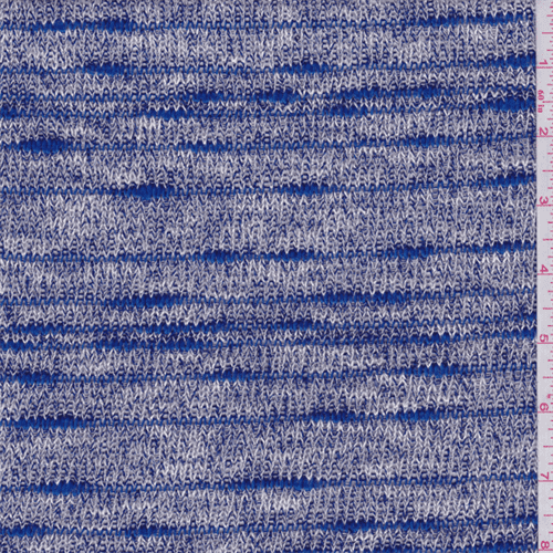 blue sweater knit fabric