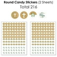 thumbnail image 5 of Big Dot of Happiness Elegant Cross - Religious Party Candy Favor Sticker Kit - 304 Pieces, 5 of 8