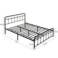 thumbnail image 3 of VECELO 3-Piece Bedroom Sets Metal Bed Frame and 2 Nightstand, 3 of 8