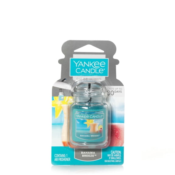Yankee Candle Car Jar Ultimate, Bahama Breeze, 0.96 oz 2 Pack