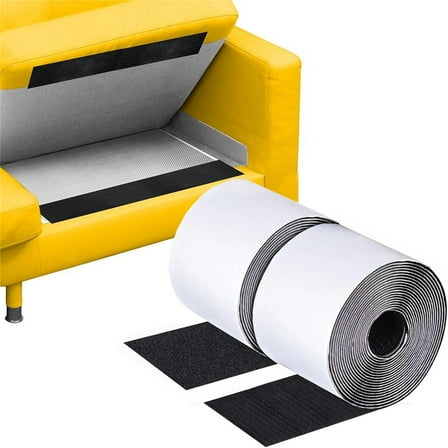 4 Inch x 6.56 Feet Hook and Loop Sheet Tape Fastener,TGY Self Adhesive Heavy Duty Strips,Keep Couch Cushions from Sliding,Multi Purpose Wall Hanging Tape