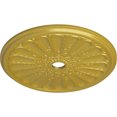 thumbnail image 3 of 31 1/2"OD x 3 5/8"ID x 1 1/2"P Kirke Ceiling Medallion (Fits Canopies up to 3 5/8"), Hand-Painted Rich Gold, 3 of 6