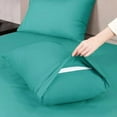 thumbnail image 4 of Full Size Sheet Set - Extra Soft Luxury Brushed Microfiber Sheets with 16 Inch Deep Pocket - Soft, Breathable, Wrinkle, Fade & Stain Resistant- 4 Piece (Full, Teal), 4 of 5
