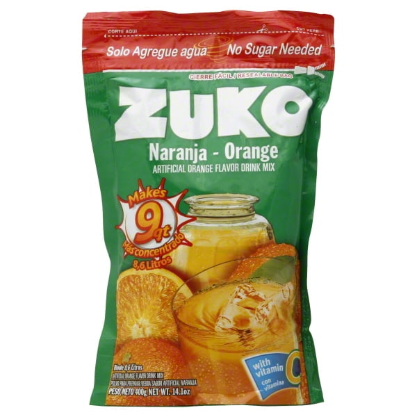 Zuko Orange Drink Mix, 14.1 oz