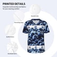 thumbnail image 5 of Fotbe Blueberry Baseball Jersey Shirt for Men and Women, Casual Short Sleeves Button Down T-Shirt-3X-Large, 5 of 9
