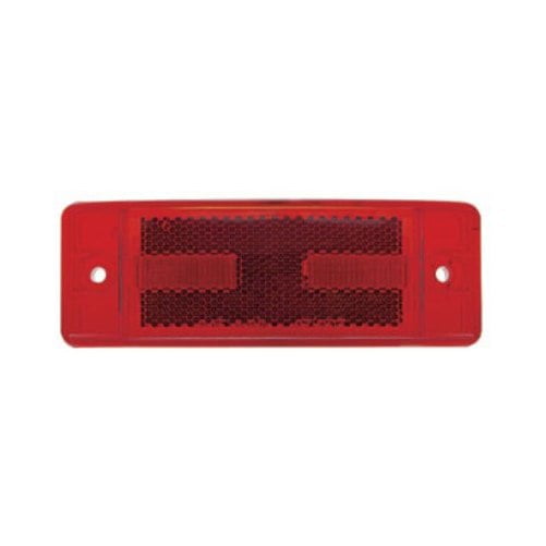 Red 16 LED 6" Truck RV Trailer Clearance Side Marker Light / Reflex Lens