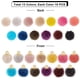 thumbnail image 4 of 130 piezas de pompones en 13 colores para pendientes, borlas, colgantes y joyería. Pompones metálicos de tela y piel sintética. Ideales para crear pendientes, colgantes y otros artículos de joyería., 4 of 9
