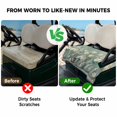thumbnail image 4 of Golf Cart Seat Covers for 2 Seater,Flower Green Soft Microfiber Cart Seat Towel Blanket,Botanical Garden Florals Modern Art Absorbent Breathable Non Slip Bench Seats Protector for Golf Course 51"x31", 4 of 9
