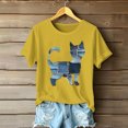 thumbnail image 2 of GERsome Womens Short Sleeve Crew Neck T-Shirts Cute Animal Graphic Shirts Summer Loose Fit Casual Basic Tees, Sizes S-2XL, 2 of 4