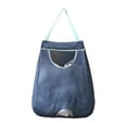 thumbnail image 2 of Oleegame 1PC Grocery Bag Rack Garbage Bag Rack Organizer Hanging Storage Dispenser Breathable Net Garbage Bag Organizer Plastic Bag Storage Kitchen Blue, 2 of 9