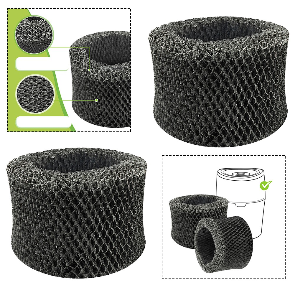 linyes Humidifier Filter 2-Pack for HU4102 FY2401 HU4801 4802 4803 4813 4811 Models Efficient Filtration Replacement Filters Enhanced Moisture Output