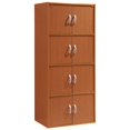 thumbnail image 1 of Hodedah 8 Portes, Quatre Étagères, Armoire de Rangement Fermée, Cherry, 1 of 5