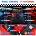 thumbnail image 5 of Akaber Electric Go Kart with Adjustable Seat, 24V 9AH Drift Kart with Dual 200W Motors, Crazy Go Cart for Kids Ages 6-12, Licensed BMW, LED Lights, Drift Mode and 2 Speed (Red), 5 of 10