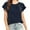 Navy, variant on TAGOLD Womens Summer Plus Size Tops,Tops for Womens,Women Casual T-shirt Print Round Neck Short Sleeve Pullover Blouse Tops