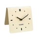 thumbnail image 5 of Reloj de mesa analógico silencioso, creativo, cuadrado, de acrílico, decorativo. Beige, 5 of 9