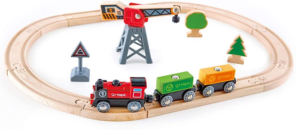 hape railway set