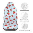 thumbnail image 5 of Pofeuu Strawberry Print Automotive Car Seat Covers Flat Cloth Full Set Seat Covers,Car Seat Covers front seats for Cars Trucks and SUVs(Two packs), 5 of 7