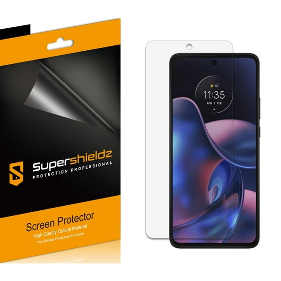 (6 Pack) Supershieldz Designed for Motorola Edge 2022 Screen Protector, High Definition Clear Shield (PET)