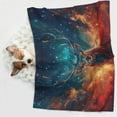 thumbnail image 6 of Rocae Celestial Stag Cosmic Glow for Pet Blanket Dog Blanket Cat Blanket Soft Sleep for Small Medium Pet-Large, 6 of 8