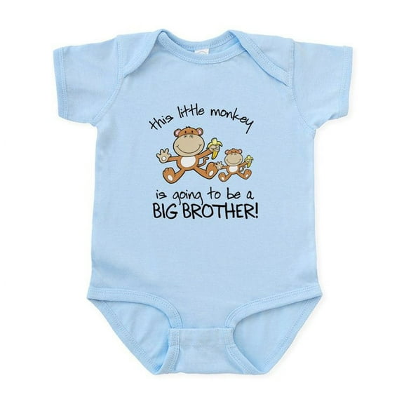 CafePress - Big Brother T Shirts Monkey Infant Bodysuit - Baby Light Bodysuit, Size Newborn - 24 Months