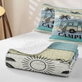 thumbnail image 4 of Catabedysis Ocean Beach Camping Quilt Full,Camper Print Full Bedspread Sets For Boys,Multicolor,3 Pieces, 4 of 7