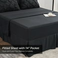 thumbnail image 4 of HAOK Comforter Set 8-Piece Luxury Pinch Pleat Bed in a Bag, Queen, 4 of 6