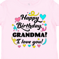 thumbnail image 4 of Inktastic Happy Birthday, Grandma I Love You Boys or Girls Toddler T-Shirt, 4 of 5