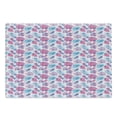thumbnail image 1 of Blue and Pink Cutting Board, Summer Pattern with Leaves on Bubble Rounds in Vibrant Colors, Decorative Tempered Glass Cutting and Serving Board, in 3 Sizes, by Ambesonne, 1 of 2