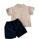 thumbnail image 3 of Guayabera para Bebé Pañalero con Short, Conjunto Mexicano de 2 Piezas para Niño, Guayabera Infantil de Manga Corta, 3 of 4