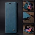 thumbnail image 2 of KOMI Wallet Case for Samsung Galaxy S10 Plus, Premium PU Leather Case Vintage Matte Wallet Flip Cover [Card Slots] [Magnetic Closure] Stand Function Folio Shockproof Full Protection Blue, 2 of 5