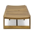 thumbnail image 6 of GDF Studio Lillian Outdoor Acacia Wood Adjustable Chaise Lounge, Teak and Yellow, 6 of 9