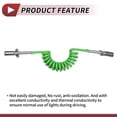 thumbnail image 5 of Unique Bargains 7 Way Coiled Electrical Power Trailer Cord Wire Female Plug Trailer Extension Cable for Semi Trucks Tractors 12 Feet Green Zinc Alloy, 5 of 7