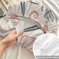 thumbnail image 4 of Full Size Fitted Sheet Set - Coral Pink Grey Coastal 3 Piece Bedding Sets 16" Deep Pocket Fitted Sheet with 2 Pillowcases Summer Beach Starfish Coral Nautical Rustic Brushed Microfiber Bed Sheets, 4 of 9