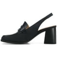 thumbnail image 3 of Journee Womens Henrika Moc Toe Open Heel Comfort Pumps, 3 of 9
