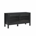 thumbnail image 6 of Mainstays Glass Door TV Stand for TVs up to 55", Black Wood, 6 of 12