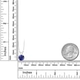 thumbnail image 4 of Gem Stone King 2.50 Ct Round Blue Created Sapphire 14K White Gold Pendant With Chain, 4 of 5