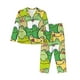 thumbnail image 1 of Fotbe Cartoon Frog Conjunto de Pijama de Manga Larga para Mujer con Estampado, Ropa de Dormir de 2 Piezas, Conjunto de Casa Suave y Cómodo con Bolsillos-Medium, 1 of 7
