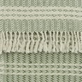 thumbnail image 6 of Rizzy Home  Hand-made Modern Striped Throw Blanket Green/Natural, 6 of 6