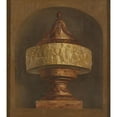 thumbnail image 2 of Jurriaan Andriessen 20x22 Gold Ornate Framed and Double Matted Museum Art Print Titled - Wallpaper Painting with Decorative Vase (C. 1776), 2 of 4