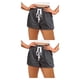 thumbnail image 4 of Guardurnaity Pantalones cortos Elástico Correr Entrenamiento Pantalones cortos Pantalones de chándal Ropa de verano Gris oscuro S 2piezas, 4 of 6
