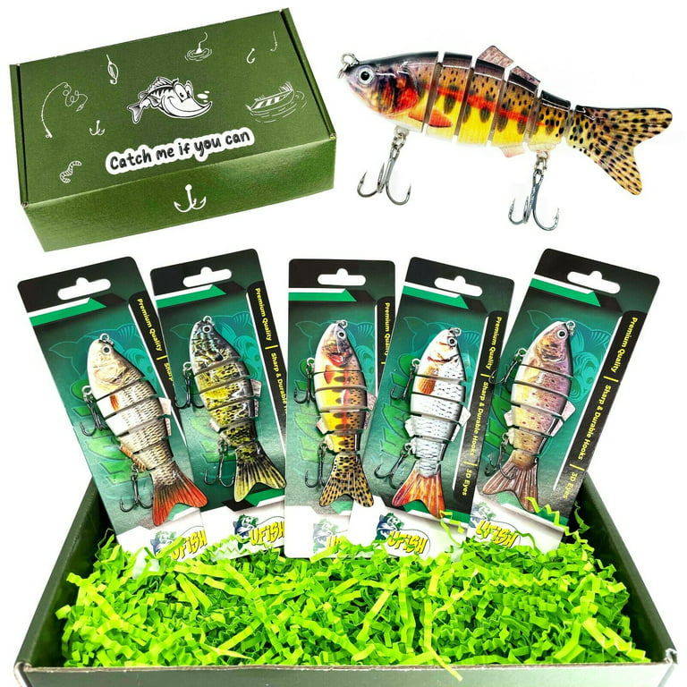 Fishing Gifts for Men, Fisherman Present, Best Bass Fishing Lures, Gift for Dad Who Loves Fishing, Size: 4