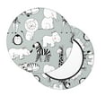 thumbnail image 2 of Balery African Animals Velvet Round Bar Chair Cushion Cover Adjustable, Protects From Scratches And Stains, Soft & Washable Ideal For Wooden And Metal Stools - 14 Inch, 2 of 7