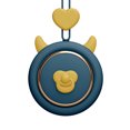 thumbnail image 1 of Portable Mini Neck Fan Hand Free Hanging USB Cartoon Fan for Sports Home Office, 1 of 7