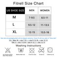 thumbnail image 2 of Calcetines para correr FITRELL para hombre, corte bajo, 6 unidades, blanco+gris, 2 of 9