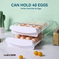 thumbnail image 2 of Soporte para huevos Luckore, 40 huevos, 2 niveles, para nevera, 2 of 7