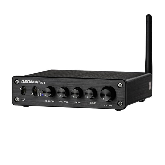 Amplificador AIYIMA A03 2.1 canales Clase D 50Wx2+100W Bluetooth