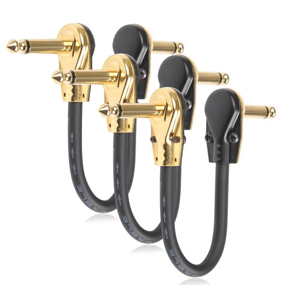 Cables de Conexión TIMESETL 6 Pulgadas Ultra Silenciosos Panqueques Perfil Bajo 3 Paquete