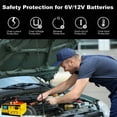 thumbnail image 3 of Cargador de batería de coche Huiaipaic 15A 6V/12V Smart Trickle Charger, 3 of 8