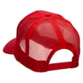 thumbnail image 3 of Domino Piece Embroidered High Profile Mesh Cap - Red OSFM, 3 of 5